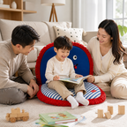 Blue Smiley Adjustable Kids Chair
