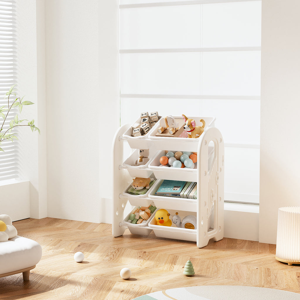 Multi-Tier Kids Toy & Book Storage Shelf