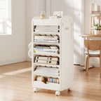 Mobile Double-Sided Bookshelf