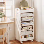 Mobile Double-Sided Bookshelf