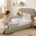 No-Drill Adjustable Baby Bed Rail Guard