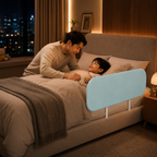 Tool-Free Foldable Bed Rail for Kids