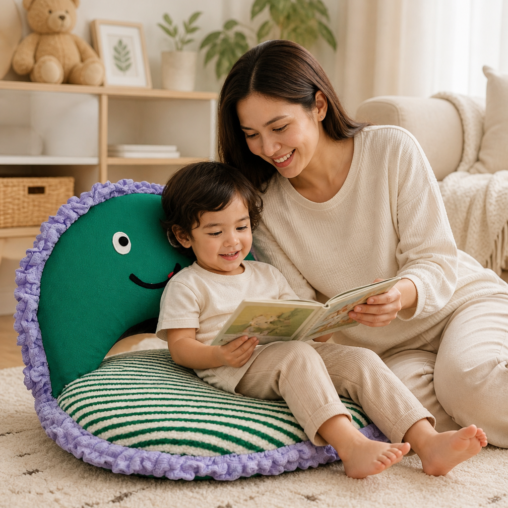 Green Smiley Adjustable Kids Chair