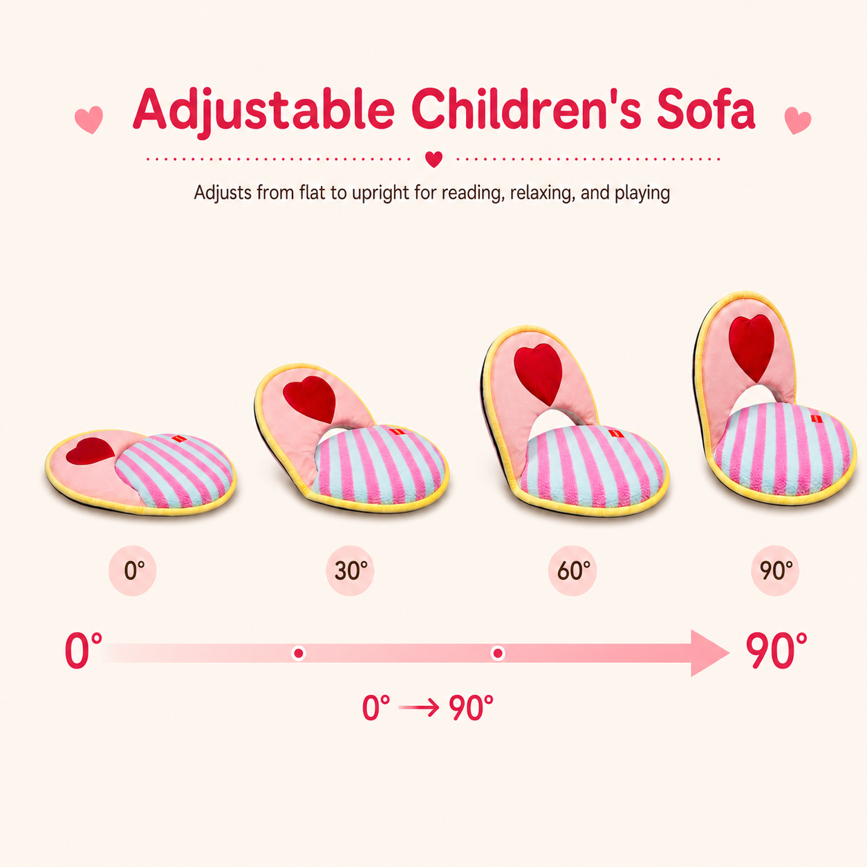 Heart adjustable Kids Chair