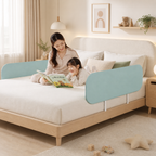 Tool-Free Foldable Bed Rail for Kids
