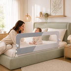 No-Drill Adjustable Baby Bed Rail Guard