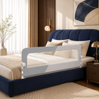 No-Drill Adjustable Baby Bed Rail Guard
